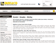 Tablet Screenshot of duvako.cz